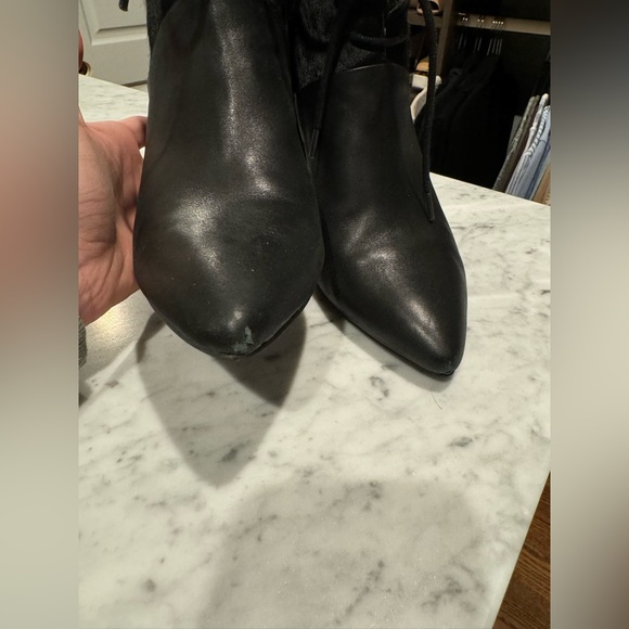 Hair on hide black booties - Picture 5 of 5